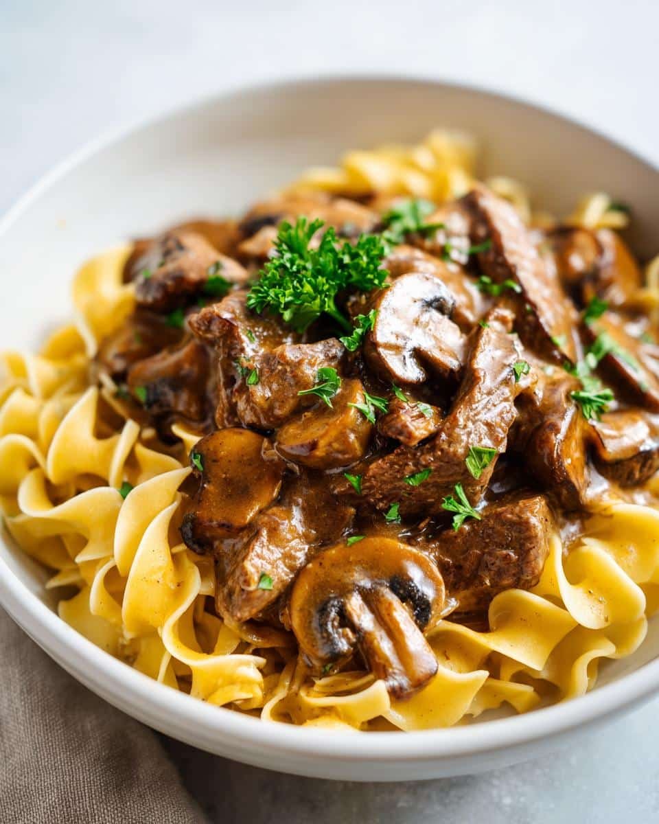 Beef Stroganoff - detail 2