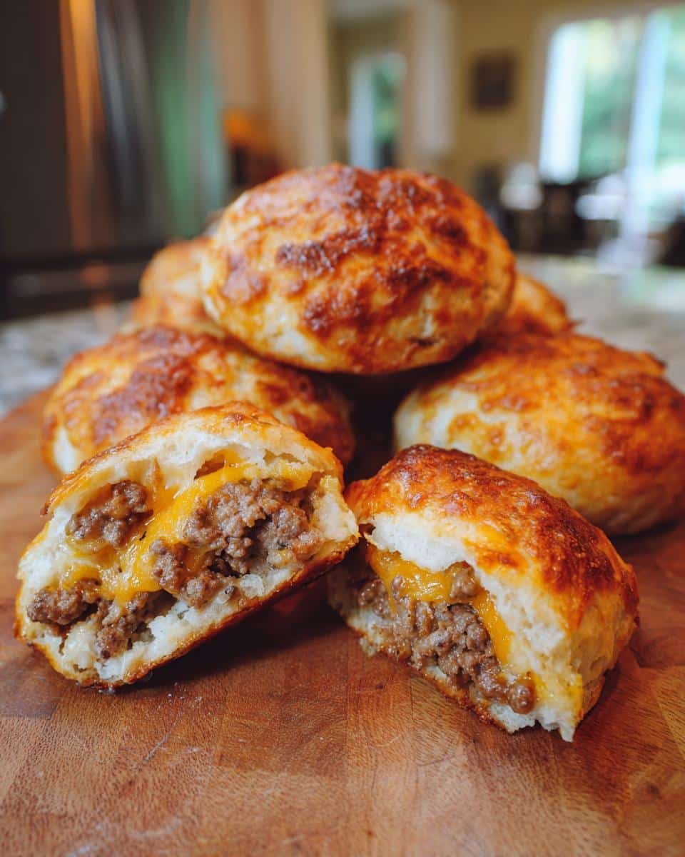 Cheesy Beef Biscuit Bombs - detail 1