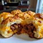 Cheesy Beef Biscuit Bombs