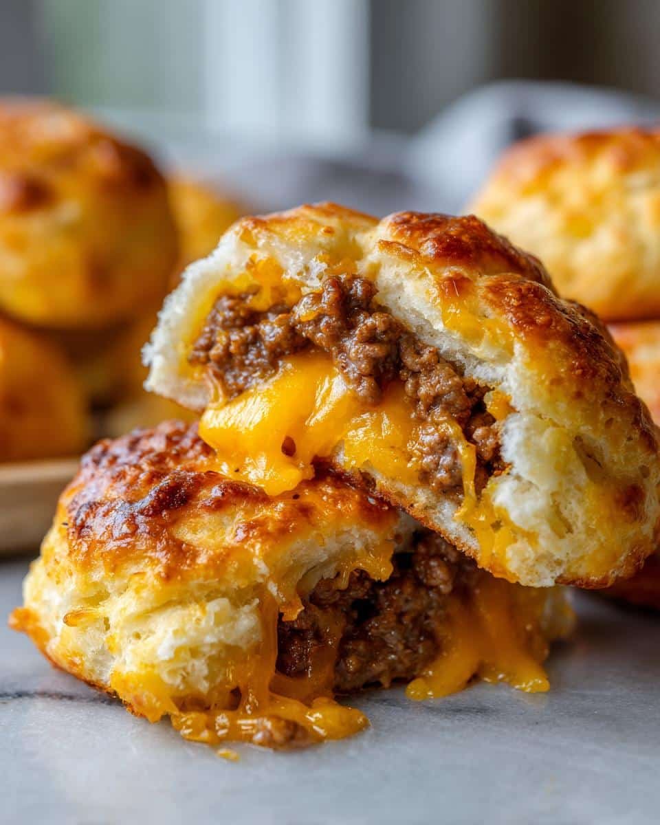 Cheesy Beef Biscuit Bombs - detail 2