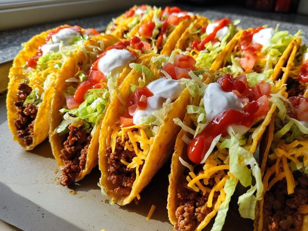 Cheesy Oven-Baked Tacos