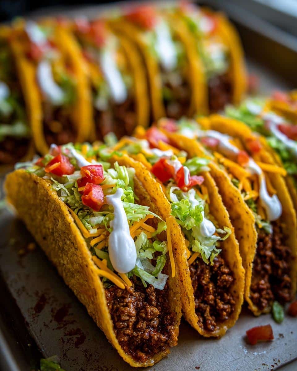 Cheesy Oven-Baked Tacos - detail 2