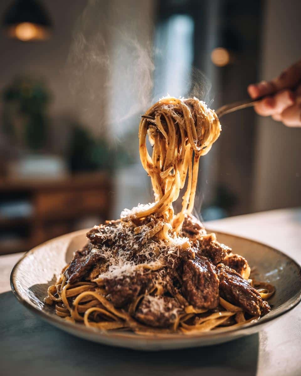 Creamy Beef Pasta - detail 1