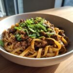 Mongolian Ground Beef Noodles