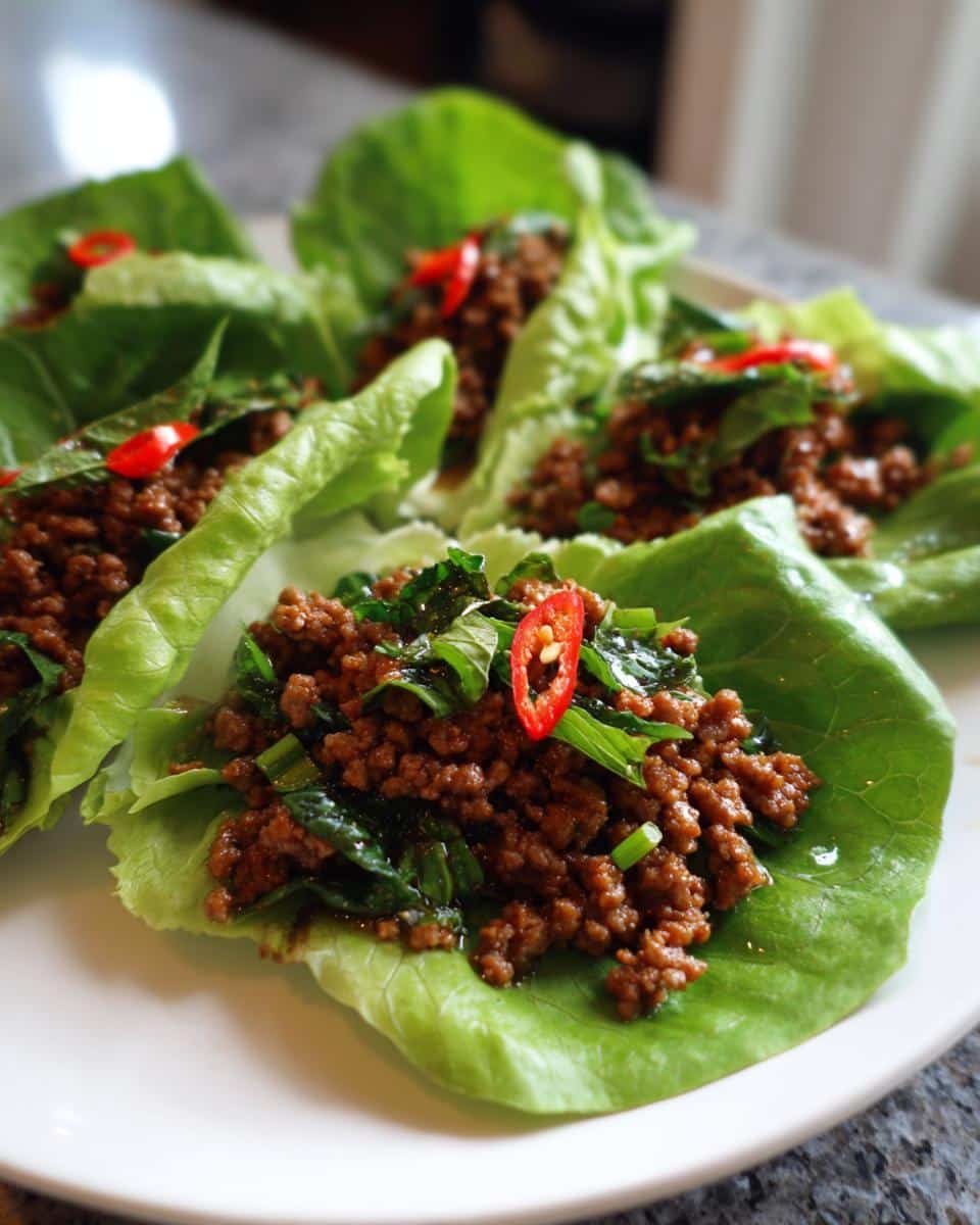 Thai Basil Beef Rolls - detail 1