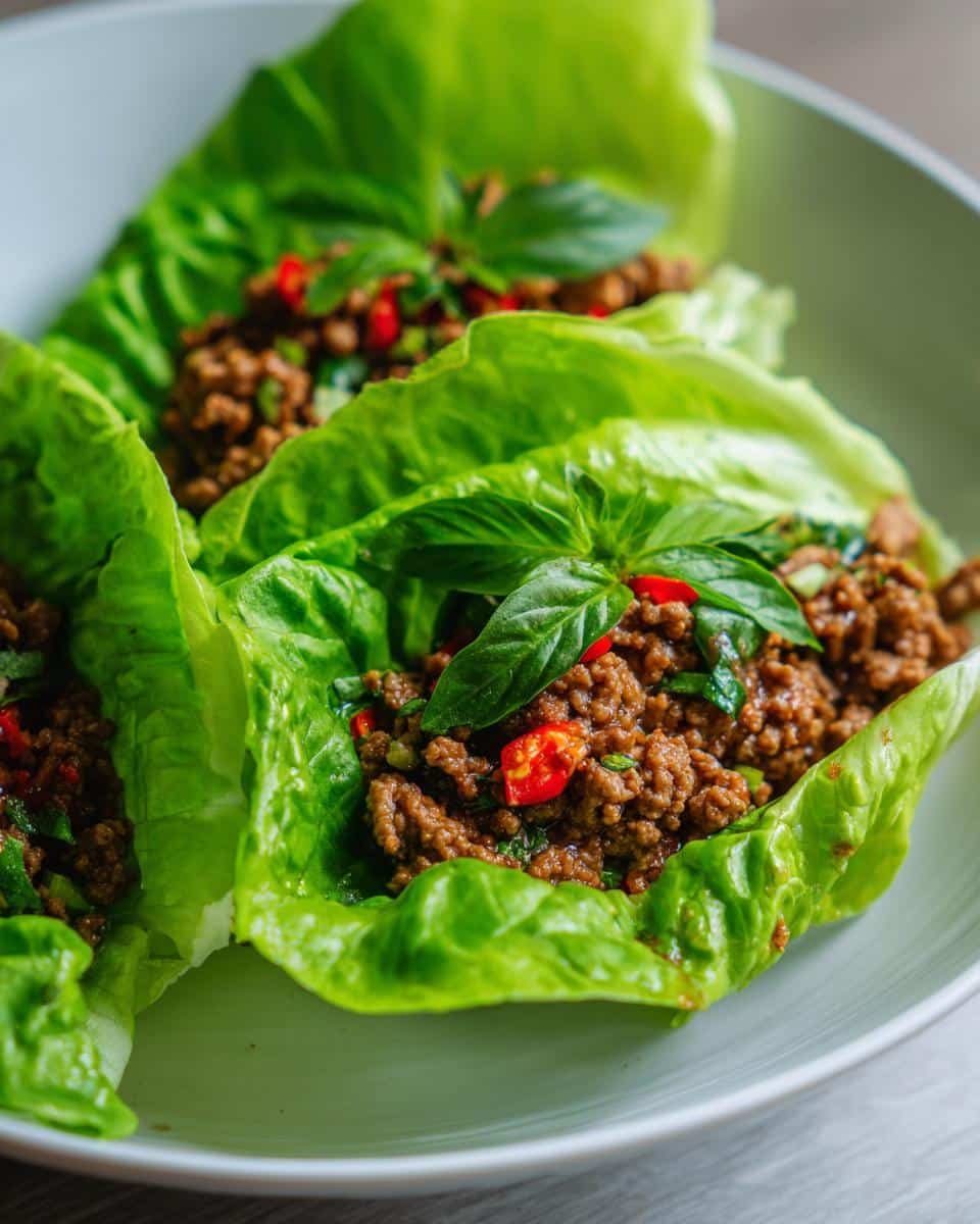Thai Basil Beef Rolls - detail 2