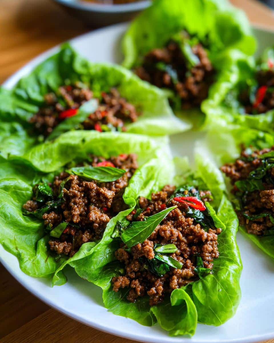 Thai Basil Beef Rolls - detail 3